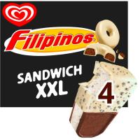 Helado sandwich XXL FILIPINOS, pack 4x140 ml