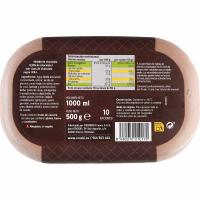 Gelat de xocolata EROSKI, terrina 1 litre