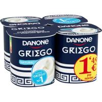 Iogurt grec natural DANONE, pack 4x110 g