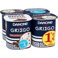 Iogurt grec stracciatella DANONE, pack 4x110 g