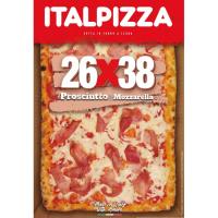 Pizza prosciutto&mozzarella 26x38 ITALPIZZA, caja 560 g