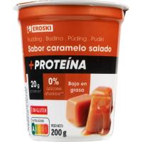 Pudding + proteïna sabor caramel EROSKI, 200 g