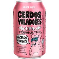 Cerveza IPA Session CERDOS VOLADORES, lata 33cl