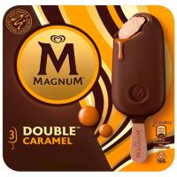 Gelat doble caramel MAGNUM, caixa 3 u