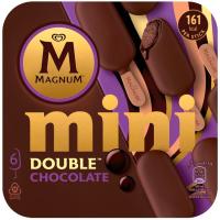 Gelat mini doble xocolata MAGNUM, caixa 6 u