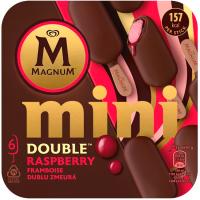 Helado mini doble raspberry MAGNUM, caja 6 unid