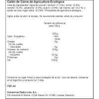 Caldo de cocido ecológico PEDRO LUIS, botella 750 ml