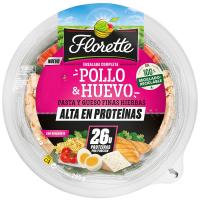 Amanida completa de pollastre, ou i pasta FLORETTE, bowl 295 g