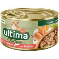 Aliment de salmó per a gat ULTIMA NATURE, llauna 85 g