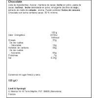 Chocolate con leche extrafino LINDT, 125 g
