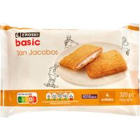 San jacobo EROSKI BASIC, pack 4x80 g