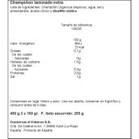 Xampinyó laminat CICADOS, pack 3x85 g
