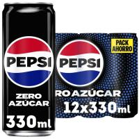 Refresc de cola sense sucre PEPSI MAX, pack 12x33 cl