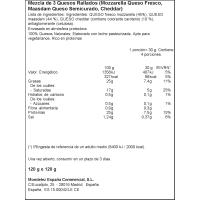 Formatge ratllat 3 formatges EL CASERIO, bossa 120 g