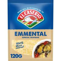 Queso rallado Emmental EL CASERIO, sobre 120 g