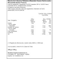 Formatge ratllat suau EL CASERIO, bossa 120 g