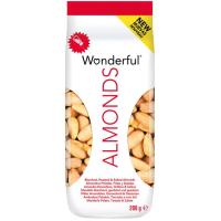 Almendras peladas fritas y saladas WONDERFUL, bolsa 200 g