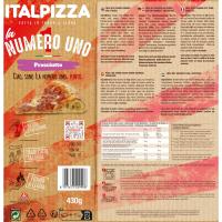 Pizza Nº1 Prosciutto ITALPIZZA, caixa 430 g