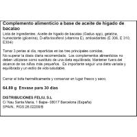 Aceite de hígado de bacalao A. M LAJUSTICIA, bote 90 comprimidos