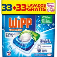 Detergente Capsulas Power WIPP, bolsa 33+33 dosis