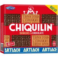 Galleta Chiquilin con baño de chocolate ARTIACH, caja 200 g