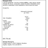 Sangria ELOSEGI, garrafa 5 litres