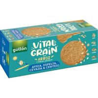 Galeta vitalgrain amb arròs, civada, cereals integrals GULLON, paquet 250 g