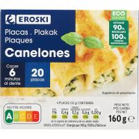 Plaques per a canelons EROSKI, caixa 160 g