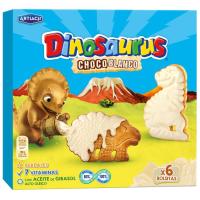 Galletas Dinos con chocolate blanco ARTIACH, caja 264 g