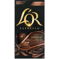 Cafè Flavours xocolata L`OR, caixa 10 monodosis