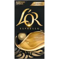 Café Flavours vainilla compatible Nespresso L'OR, caja 10 uds