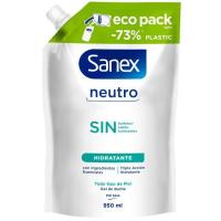 Gel de ducha SANEX ZERO, ecopack 950 ml