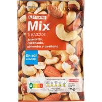 Mix de fruita seca sense sal EROSKI, bossa 175 g