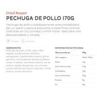 Pechuga de pollo NOEL GRAND BOUQUET, loncha fina, bandeja 170 g