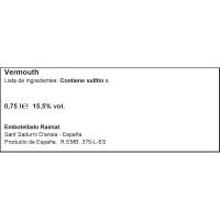 Vermut rojo de Raimat EL POLVORÍ 0,75l