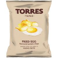 Patatas fritas con sabor a huevo frito TORRES, bolsa 125 g