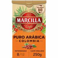 Café molido natural colombia MARCILLA, paquete 200 g