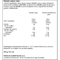 Gelat sabor nata NORDWIK, bloc 1 litre