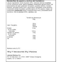 Banderilla anchoa y piparra LA FACTORIA DEL MAR, tarrina 6 uds