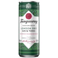 Gin London Gin&Tonic TANQUERAY, botella 25 cl