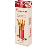 Palitos de turrón caramelo y chocolate EL ALMENDRO, caja 45 g