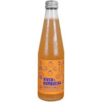 Bebida de naranja y canela VIVER KOMBUCHA, botella 330 ml
