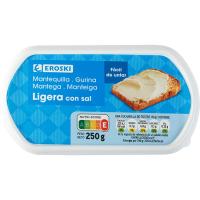 Mantega lleugera amb sal EROSKI, terrina 250 g