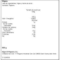 Figues seques EL PAJARERO, bossa 500 g