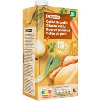 Brou 19% de pollastre EROSKI, 1 litre