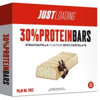 Barreta proteica straciatella JUSTLOADING, pack 3x30 g
