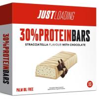 Barrita proteica straciatella JUSTLOADING, pack 3x30 g