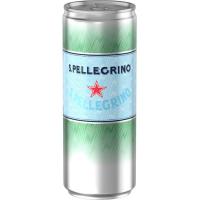 Agua con gas S. PELLEGRINO, lata 33 cl