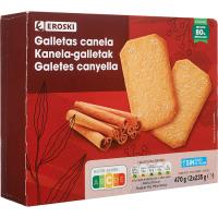 Galetes de canyella EROSKI, paquet 470 g