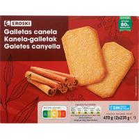 Galetes de canyella EROSKI, paquet 470 g